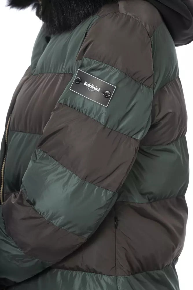 Green Polyester Women Jacket