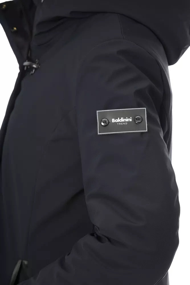 Blue Polyester Women Jacket
