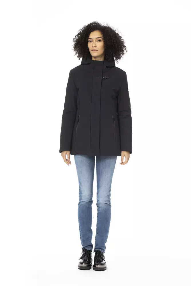 Blue Polyester Women Jacket