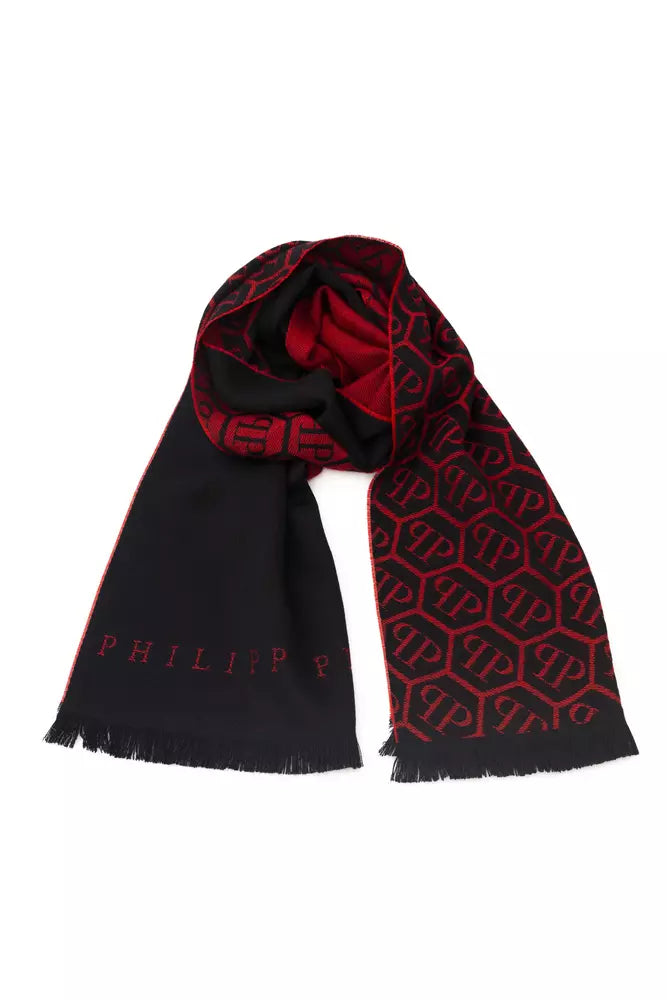 Red Wool Unisex Scarf