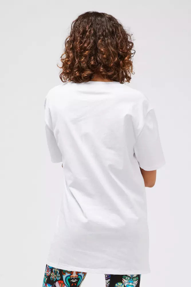 White Cotton Women T-Shirt