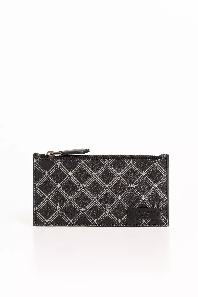 Black PVC Men Wallet
