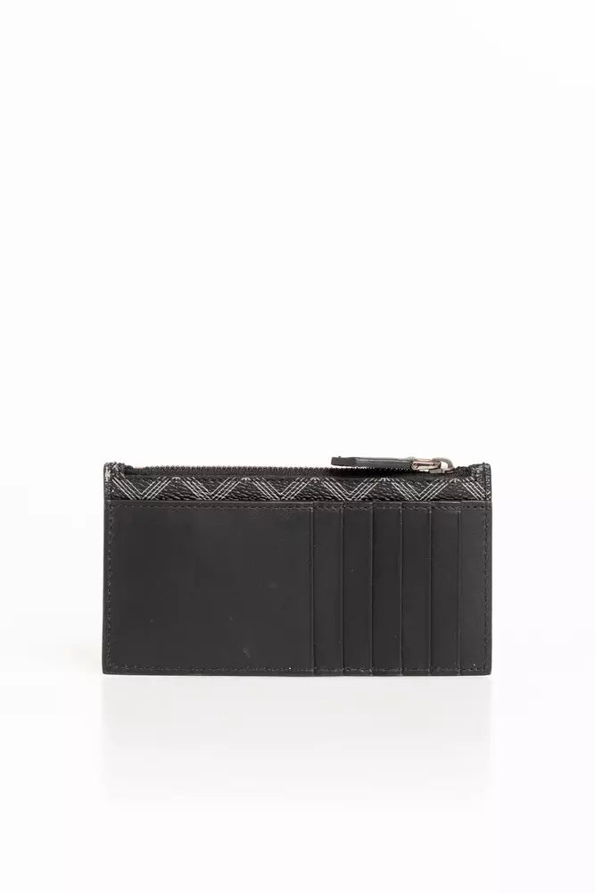Black PVC Men Wallet
