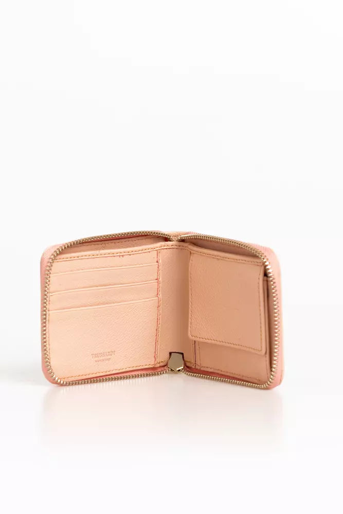 Pink Leather Women Wallet