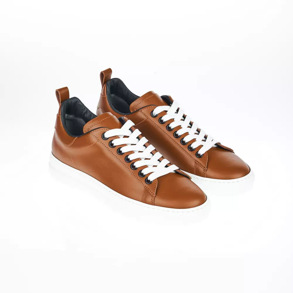 Brown Leather Men Sneaker