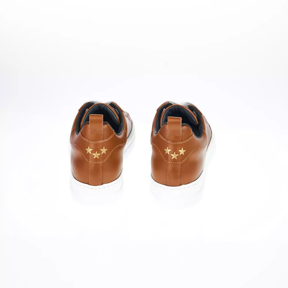 Brown Leather Men Sneaker