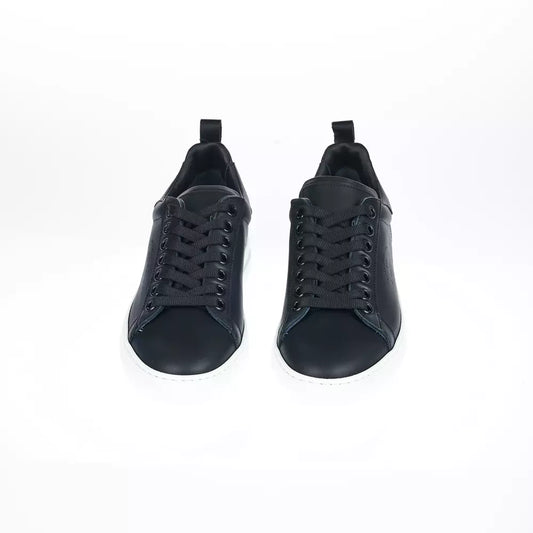 Black Leather Men Sneaker