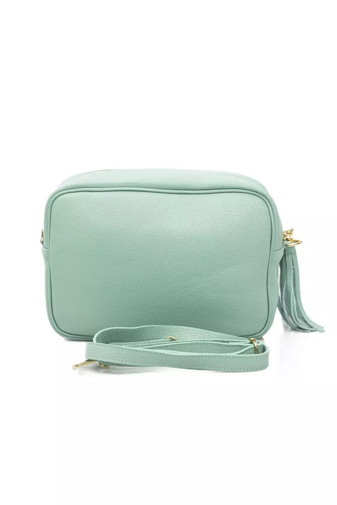 Green Leather Women Shoulder Bag