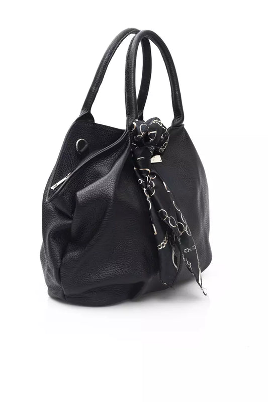Black Leather Women Shoulder Bag
