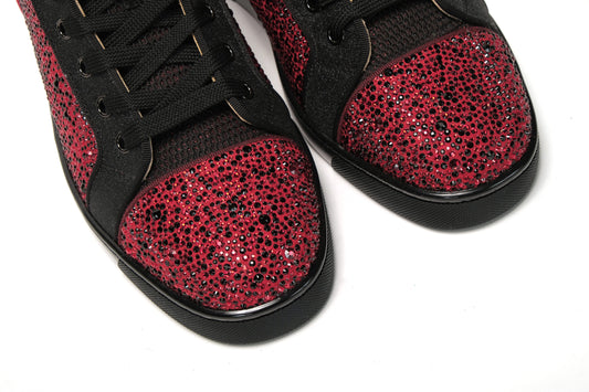 Red Black Louis Junior Spikes Sneaker Shoes