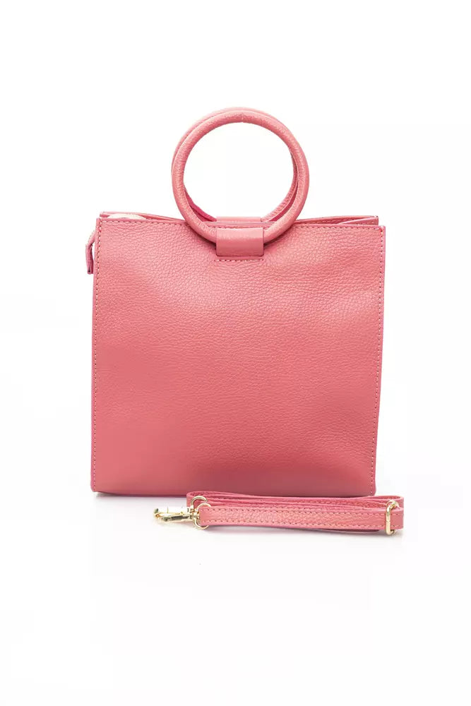 Pink Leather Women Handbag