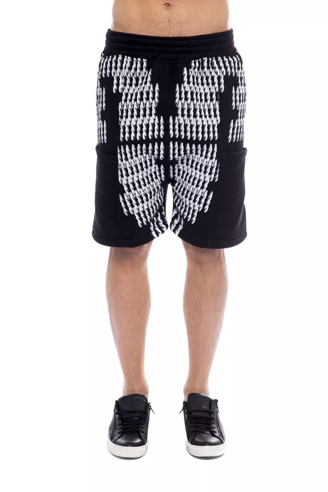 Black Cotton Men Short