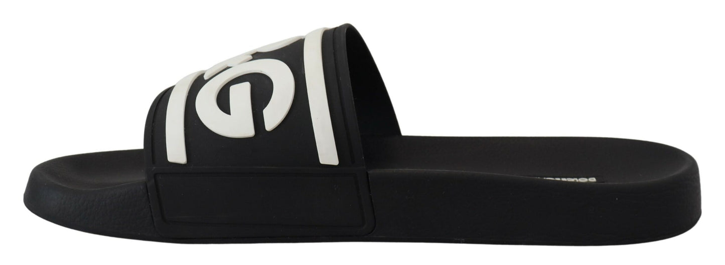 Chic Monochrome Slide Sandals