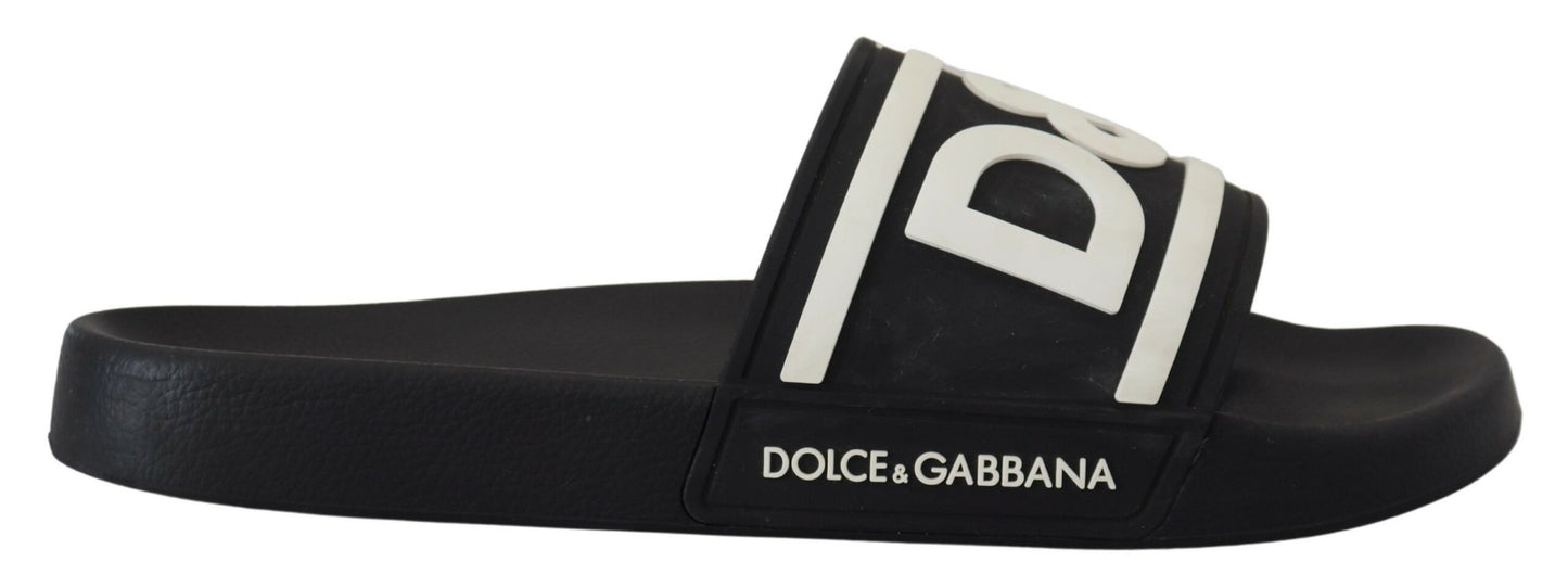 Chic Monochrome Slide Sandals