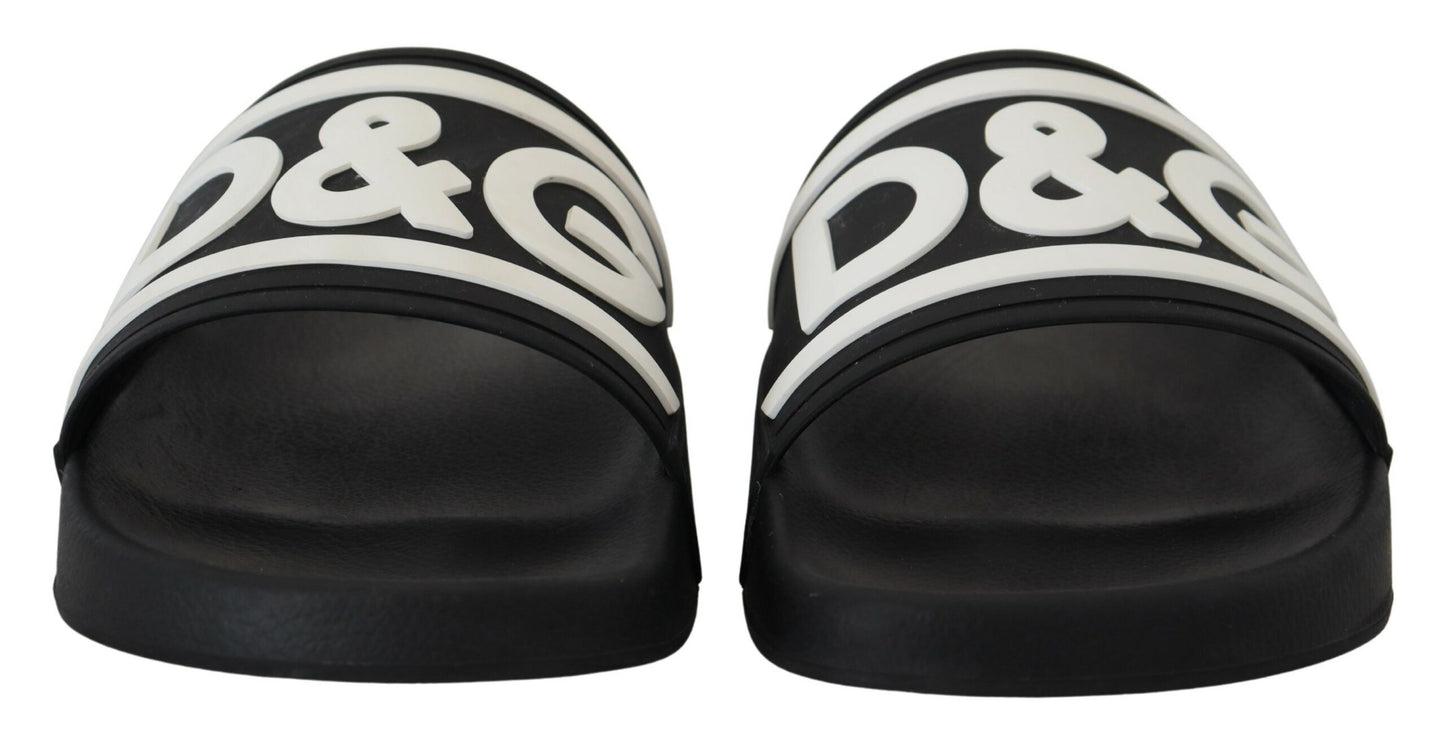 Chic Monochrome Slide Sandals
