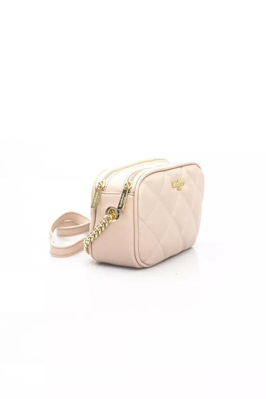 Pink Polyethylene Women Shoulder Bag