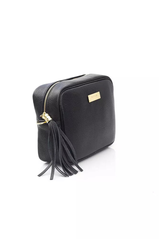 Black Leather Women Shoulder Bag