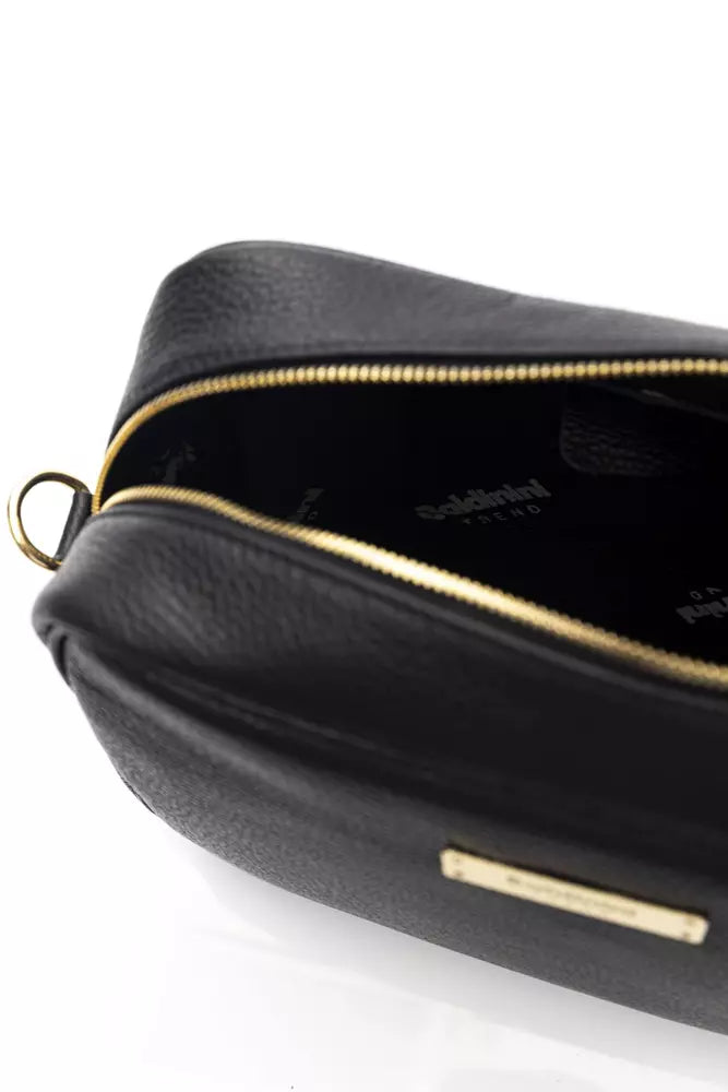 Black Leather Women Shoulder Bag