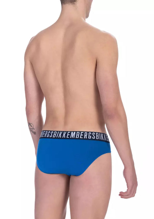 Blue Cotton Men Brief