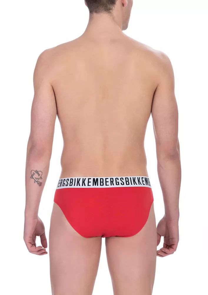 Red Cotton Men Brief