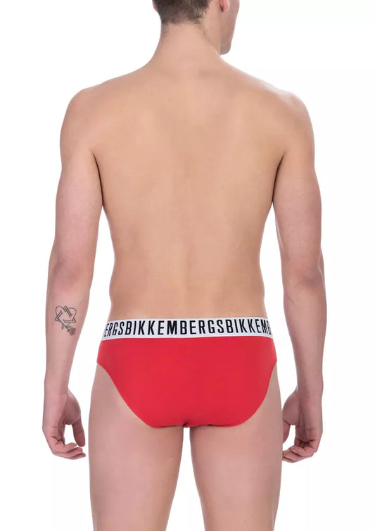 Red Cotton Men Brief