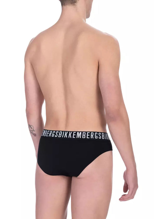 Black Cotton Men Brief