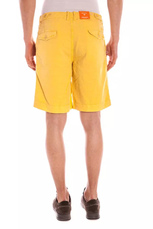 Yellow Linen Men Pant