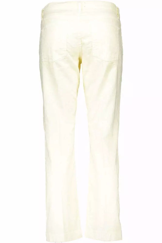 White Cotton Women Pant