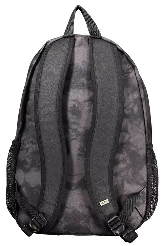 Black Polyester Men Backpack