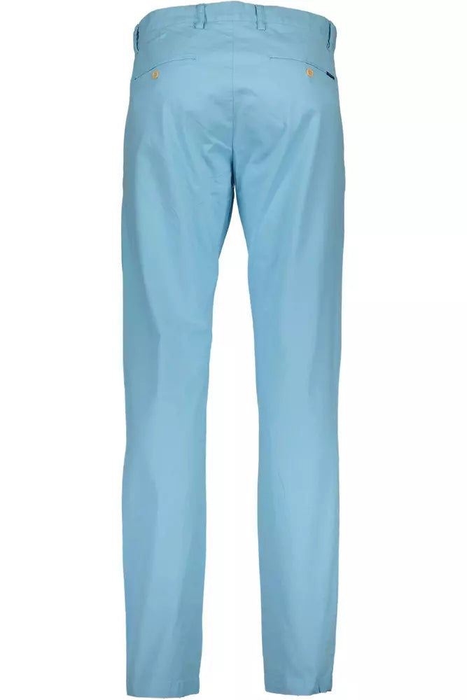 Light Blue Cotton Mens Pants