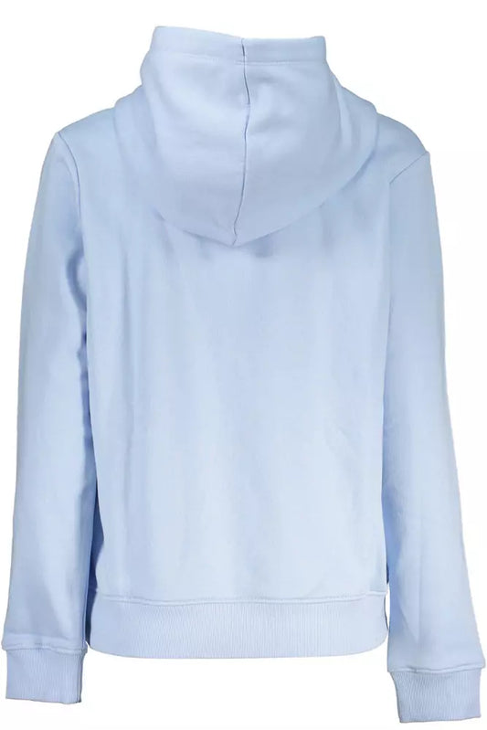 Light Blue Cotton Women Sweater
