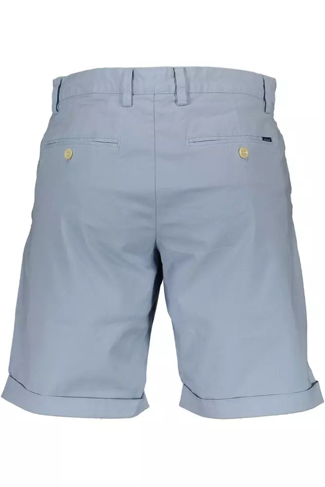Light Blue Cotton Mens Bermuda Pants