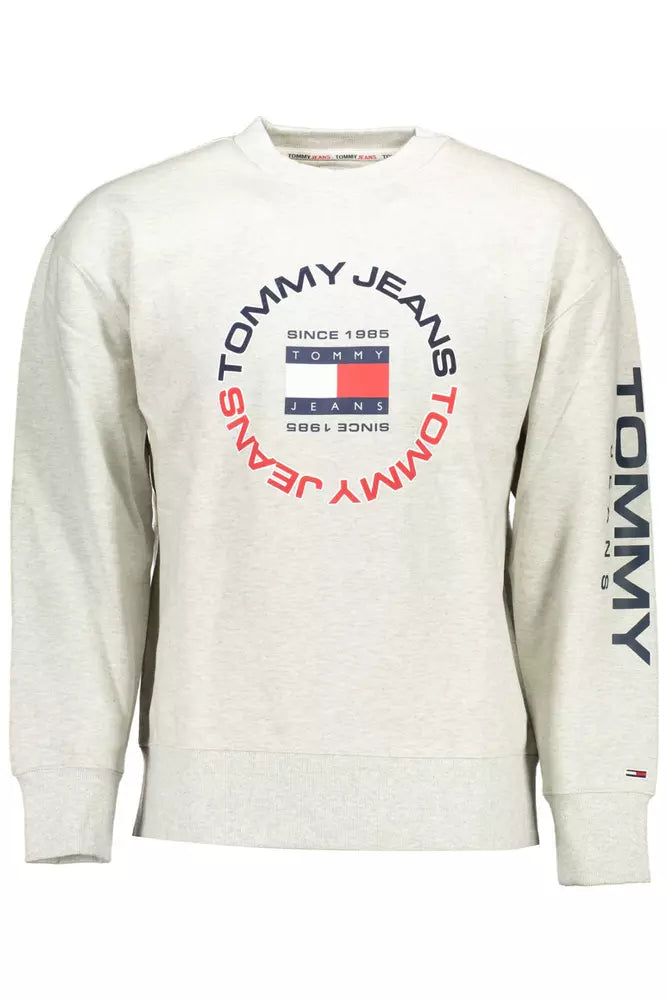 Gray Cotton Men Sweater