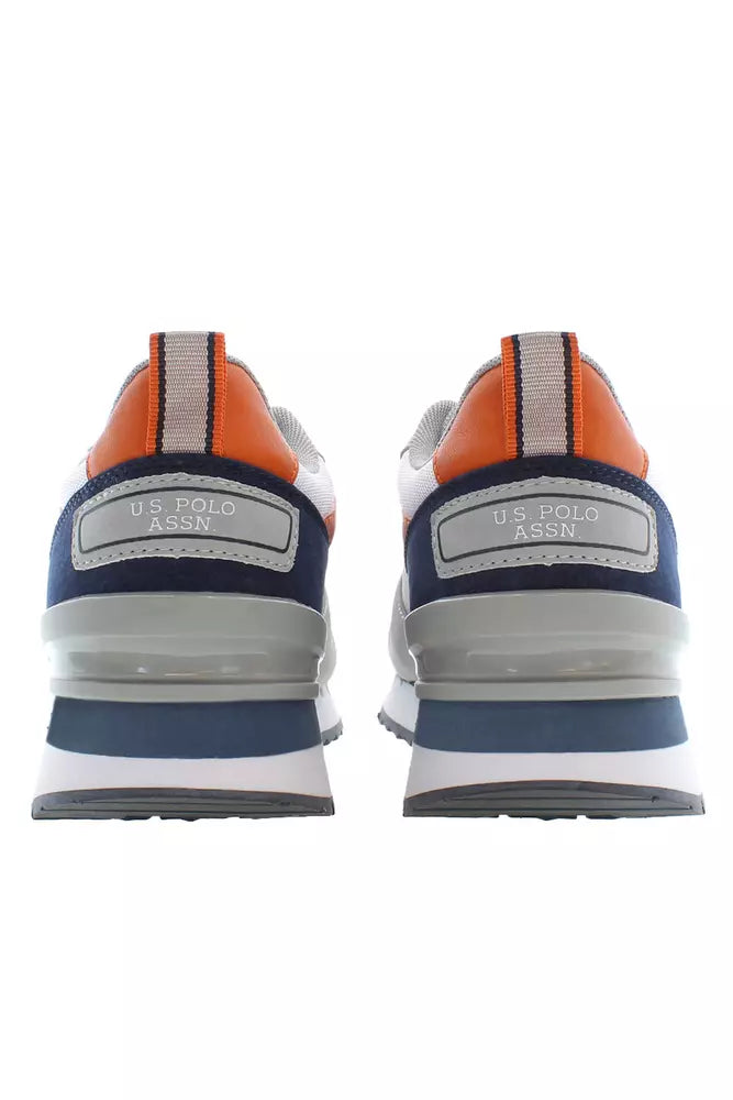 Gray Polyester Men Sneaker