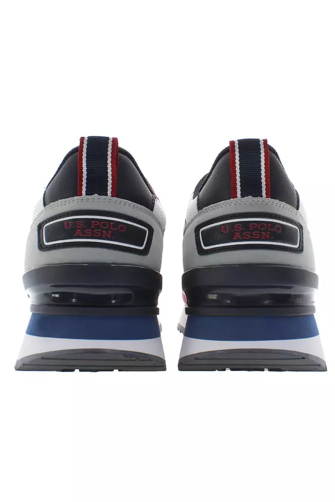 Red Polyester Men Sneaker
