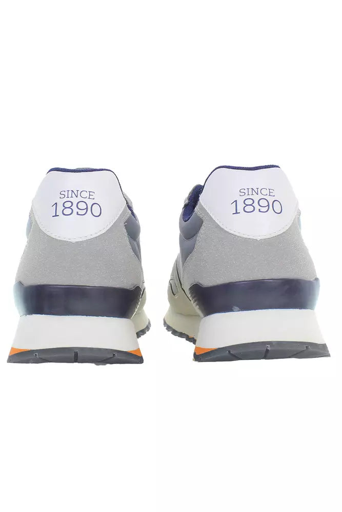 Gray Polyester Men Sneaker