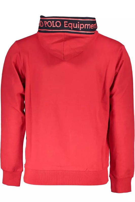Red Cotton Mens Sweater
