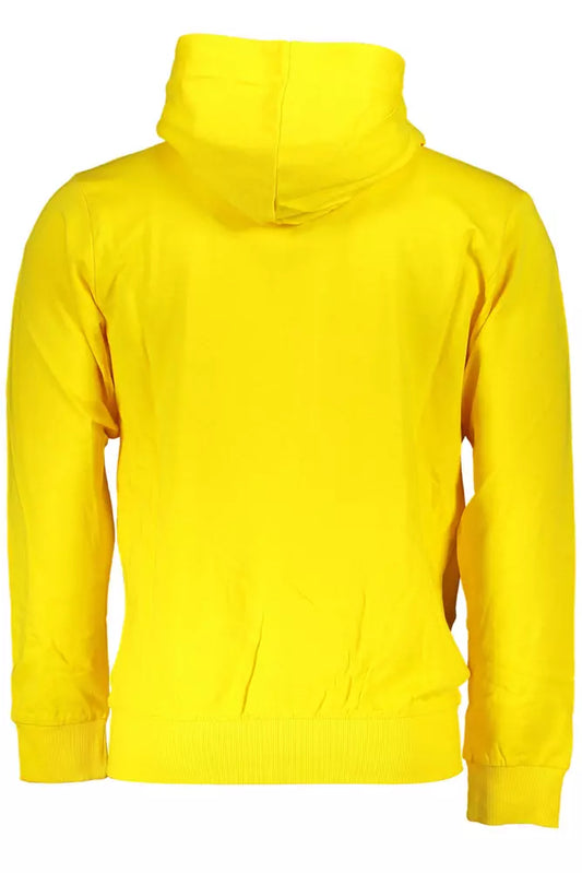 Yellow Cotton Men Sweater