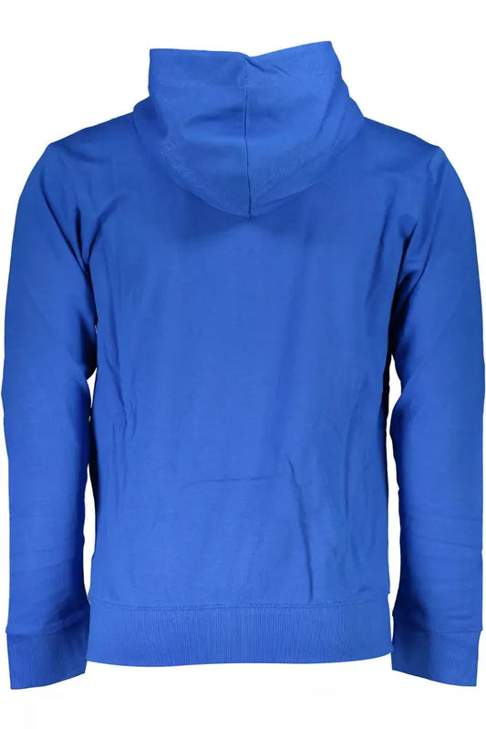 Blue Cotton Men Sweater