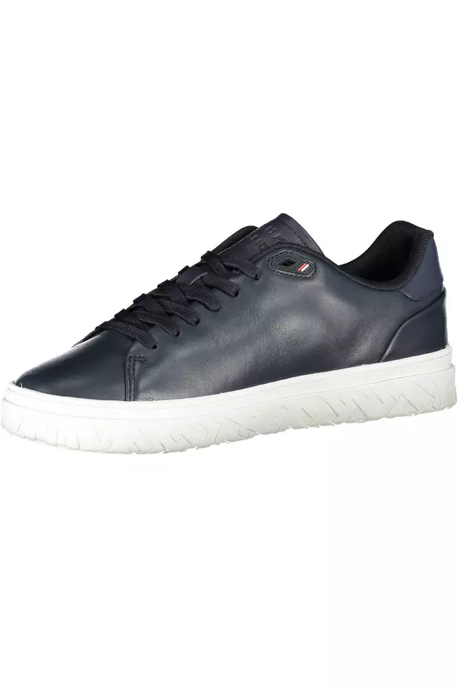 Blue Polyester Men Sneaker