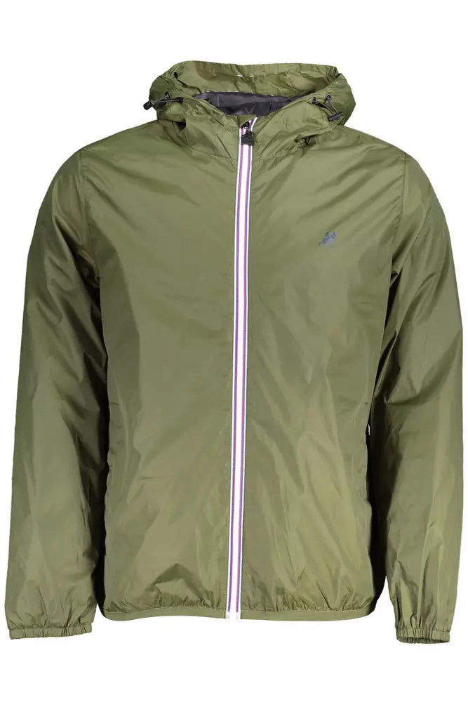 "Green Nylon Men's Jacket"