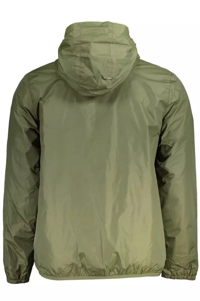 "Green Nylon Men's Jacket"