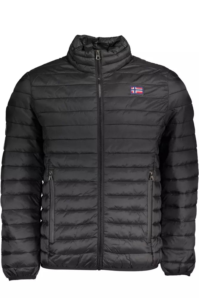 Black Polyamide Men Jacket