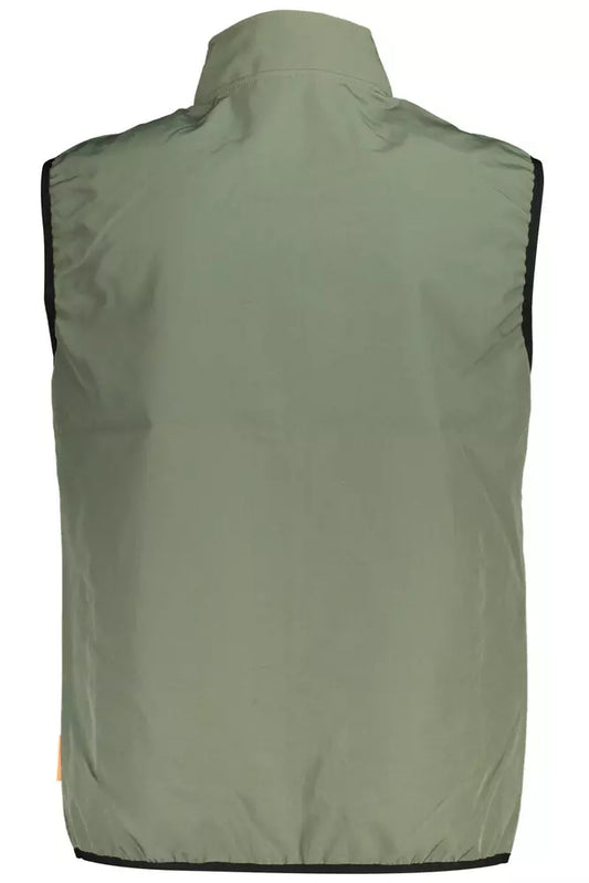 Green Polyester Men Jacket