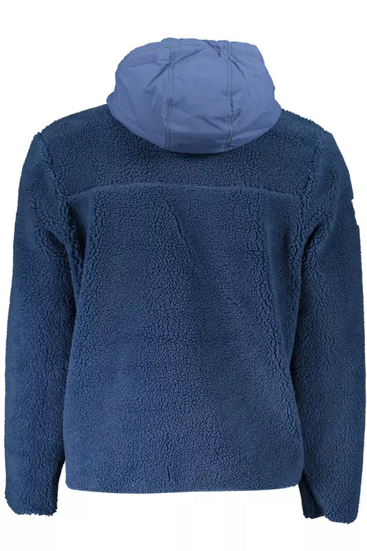 Blue Polyester Men Sweater