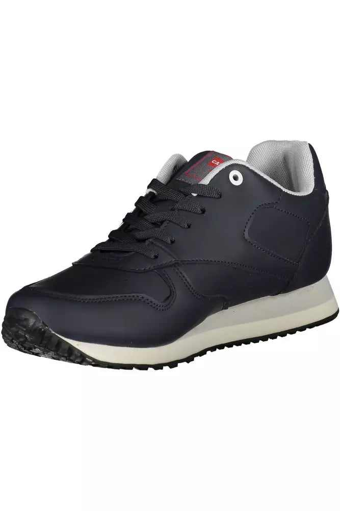 Blue Polyethylene Men Sneaker
