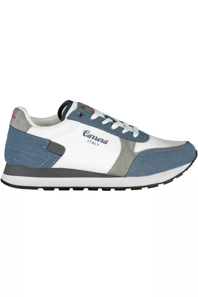 White Polyethylene Men Sneaker