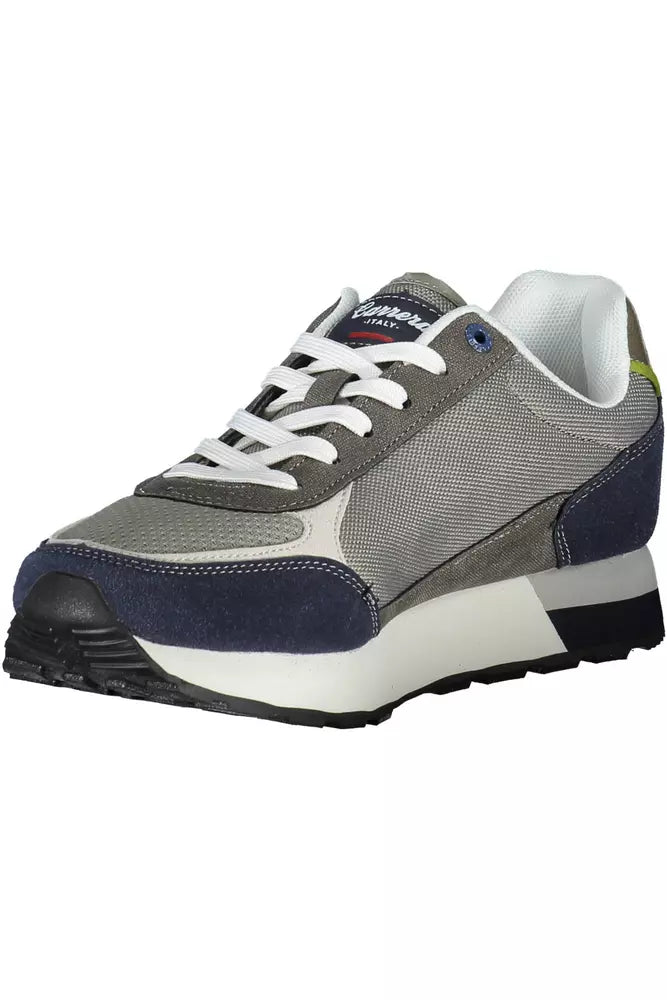 Gray Eco Leather Men Sneaker
