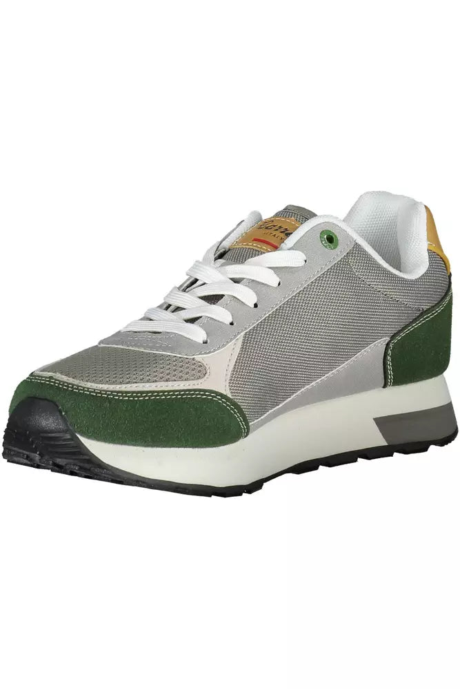 Gray Eco Leather Men Sneaker
