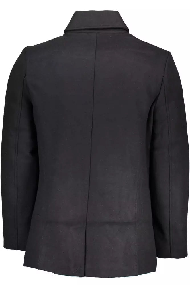 Black Wool Men Jacket